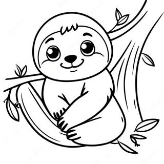 Niedliches Babyfaultier Ausmalbild 16910-3700