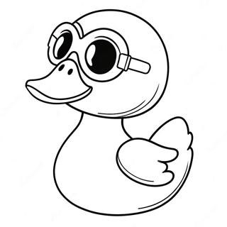 Lustige Ente Mit Sonnenbrille Ausmalbild 17086-3732