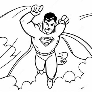 Superman Fliegt Hoch Ausmalbild 17337-3787