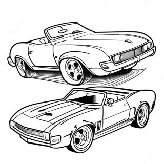 Elegantes Hot Wheels Cabrio Ausmalbild 17625 3858