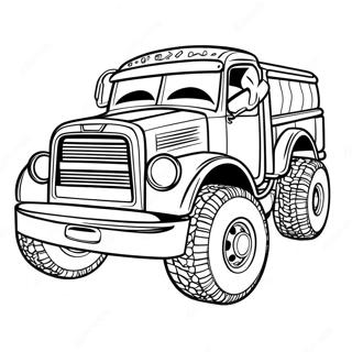 Lebhaftes Hot Wheels Lastwagen Ausmalbild 17626 3861