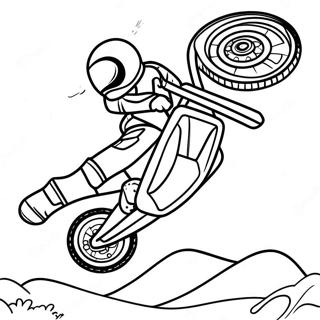 Cooler Dirtbike Stunt Ausmalbild 20177-4405