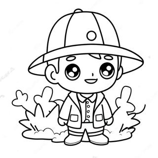 Gacha Life Junge Mit Hut Ausmalbild 22493-4911