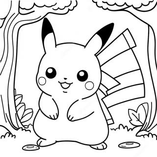 Pikachu Im Magischen Wald Ausmalbild 2260 2446