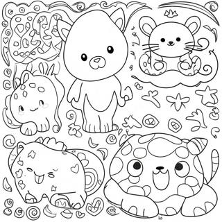 Verspielt Tierische Muster Ausmalbild 22748 4970