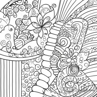 Fette Gestreifte Muster Ausmalbild 22749 4976