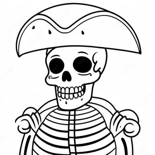 Skelett Im Piratenkostum Ausmalbild 24619-5370