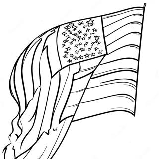 Bunte Amerikanische Flagge Ausmalbild 26251 5727