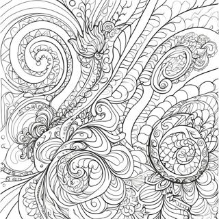 Komplexe Wirbelnde Linien Ausmalbild 26436 5768