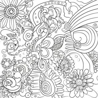 Verspielt Doodle Ausmalbild 26438-5773