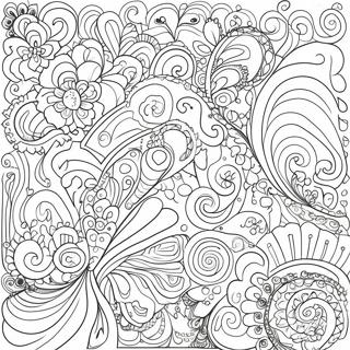 Verspielt Doodle Ausmalbild 26438-5775