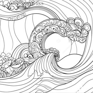 Dynamische Wellen Ausmalbild 26439-5779