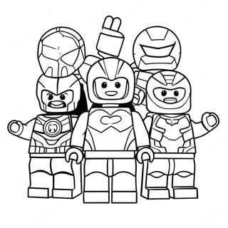 Lego Avengers Team Ausmalbild 26717-5822