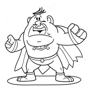 Captain Underpants Mit Einem Riesigen Underdog Ausmalbild 27005-5885