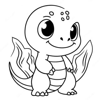 Niedlicher Charmander Ausmalbild 27086-5896