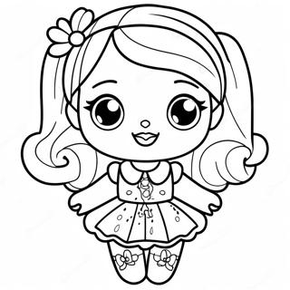 Glitzernde Lol Surprise Puppe Ausmalbild 2751-164