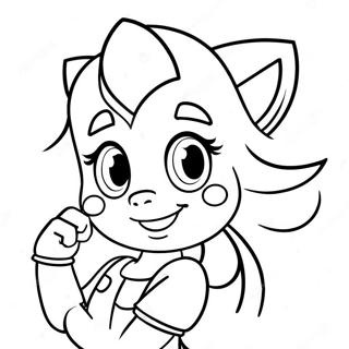 Amy Rose Lachelt Ausmalbild 27749-6034