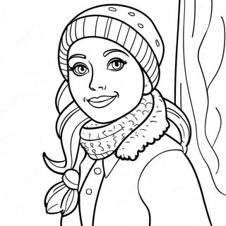 Anna Im Winteroutfit Ausmalbild 27940-6075