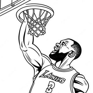 Lebron James Dunking Ausmalbild 28307-6155