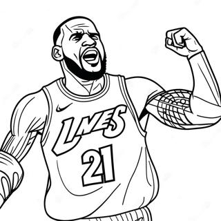 Lebron James In Aktion Ausmalbild 28308-6158