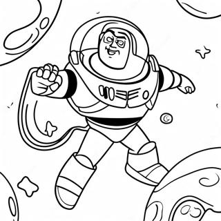 Buzz Lightyear Im Weltraum Ausmalbild 28396-6175