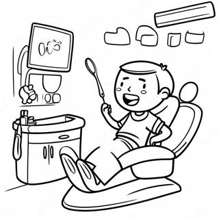 Mutiges Kind Beim Zahnarzt Ausmalbild 29037 6322