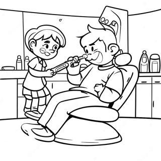 Mutiges Kind Beim Zahnarzt Ausmalbild 29037 6323