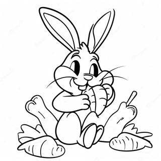 Bugs Bunny Isst Karotten Ausmalbild 29117-6336