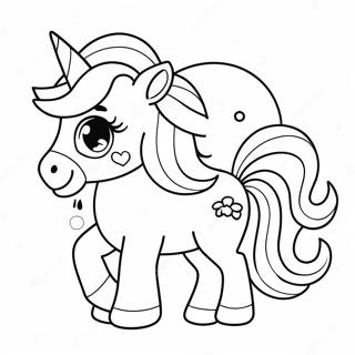 Niedliches Chibi Einhorn Ausmalbild 29204-6354