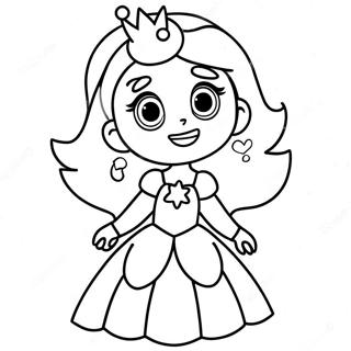 Rosalina In Einem Glitzernden Kleid Ausmalbild 30907-6736