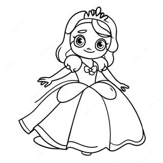 Prinzessin Daisy Im Glitzernden Kleid Ausmalbild 31088-6775