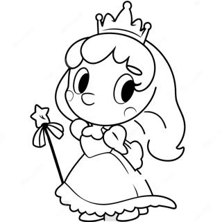 Prinzessin Daisy Mit Magischem Zauberstab Ausmalbild 31089-6779