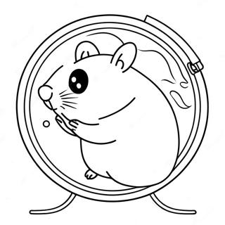 Susser Hamster Im Rad Ausmalbild 31645-6895