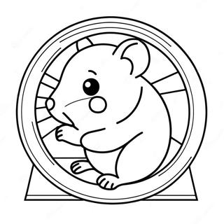 Susser Hamster Im Rad Ausmalbild 31645-6896