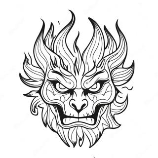 Mysterioser Feuerelementar Ausmalbild 31733 6929