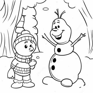 Olaf Im Winterwunderland Ausmalbild 31920-6954