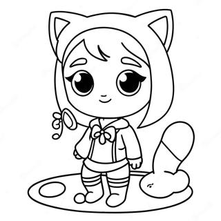 Chibi Anime Madchen Mit Katze Ausmalbild 3193 1853