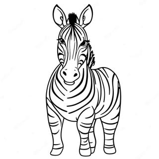 Elegante Zebra Streifen Ausmalbild 32023-6991