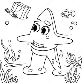 Patrick Star Unterwasserabenteuer Ausmalbild 32460-7075