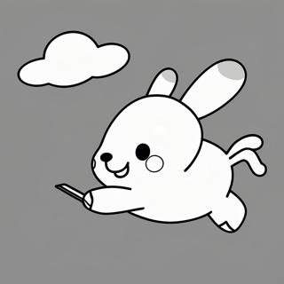 Cinnamoroll Fliegt Am Himmel Ausmalbild 3291-855