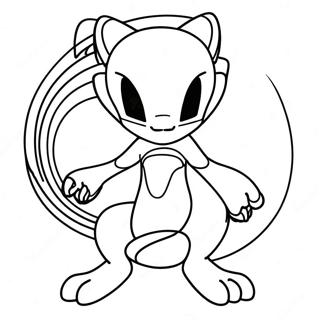 Mewtwo Mit Psychischen Kraften Ausmalbild 33074-7217