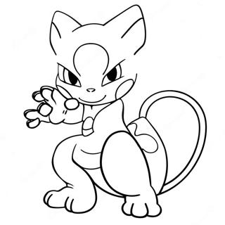 Mewtwo Mit Psychischen Kraften Ausmalbild 33074-7218