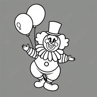 Verspielter Clown Mit Ballons Ausmalbild 33537-7317