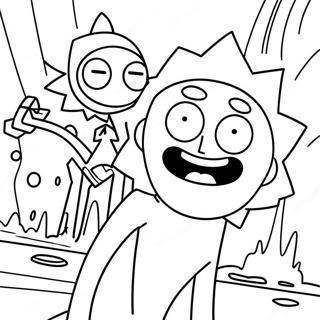 Rick Und Morty Abenteuer Ausmalbild 33629-7336