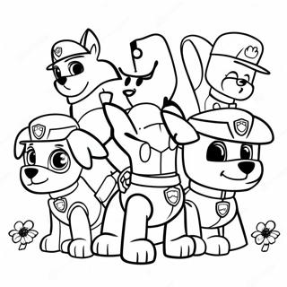 Paw Patrol Team Rettung Ausmalbild 34086-7437