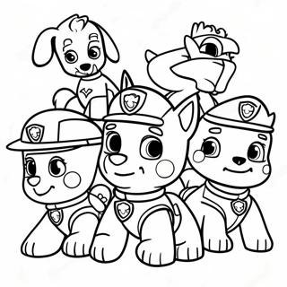 Paw Patrol Team Rettung Ausmalbild 34086-7438