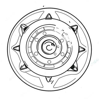 Drehender Beyblade In Aktion Ausmalbild 34619-7558