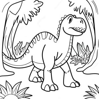 Spinosaurus Im Dschungel Ausmalbild 34880-7620