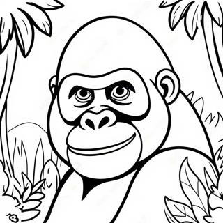 Gorilla Ausmalbilder