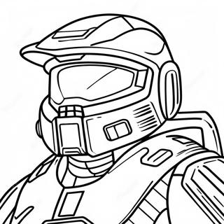 Master Chief Halo Charakter Ausmalbild 35683-7794